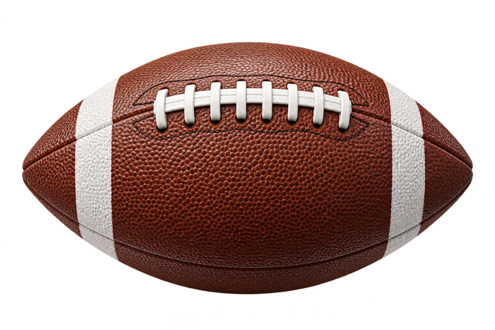 A football illustrating a surface with different curves