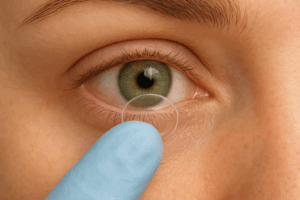 fitting a contact lense