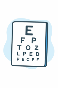 Insurance 3 eye chart graphic