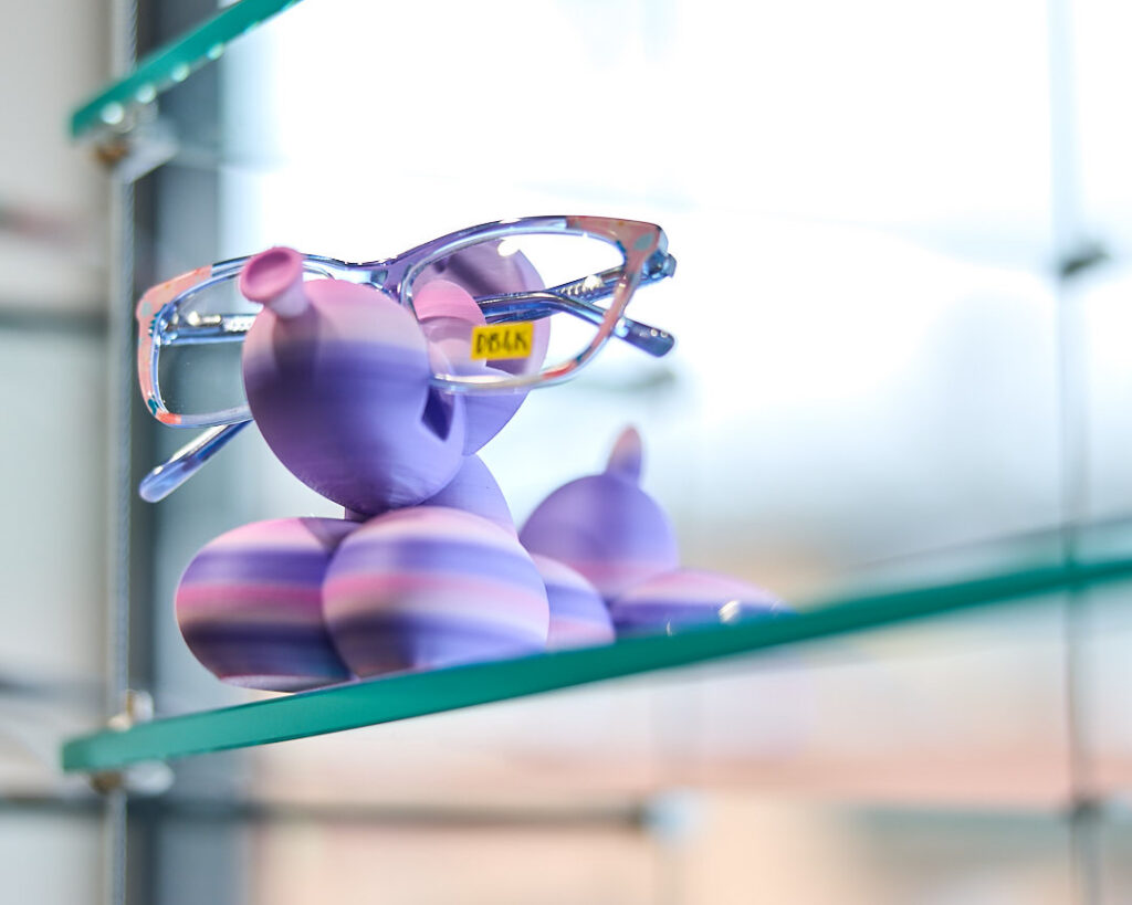fun kids glasses on a fun 3d printed holder